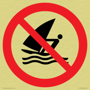 Prohibition: No windsurfing
